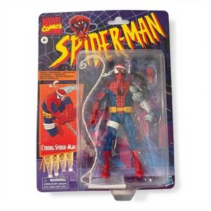 Marvel Legends Cyborg Spider-Man Retro Collection 6" Action Figure Hasbro NIB